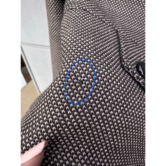 TAHARI ARTHUR L Brown 100% Wool Button Down Tweed Blazer Jacket Sz 10 Workwear - Picture 12 of 12